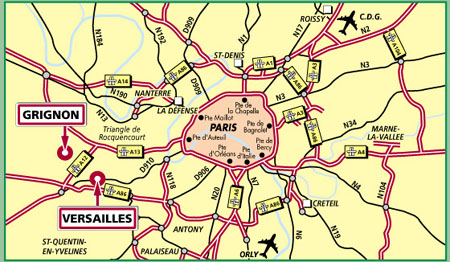 Versailles-Grignon map